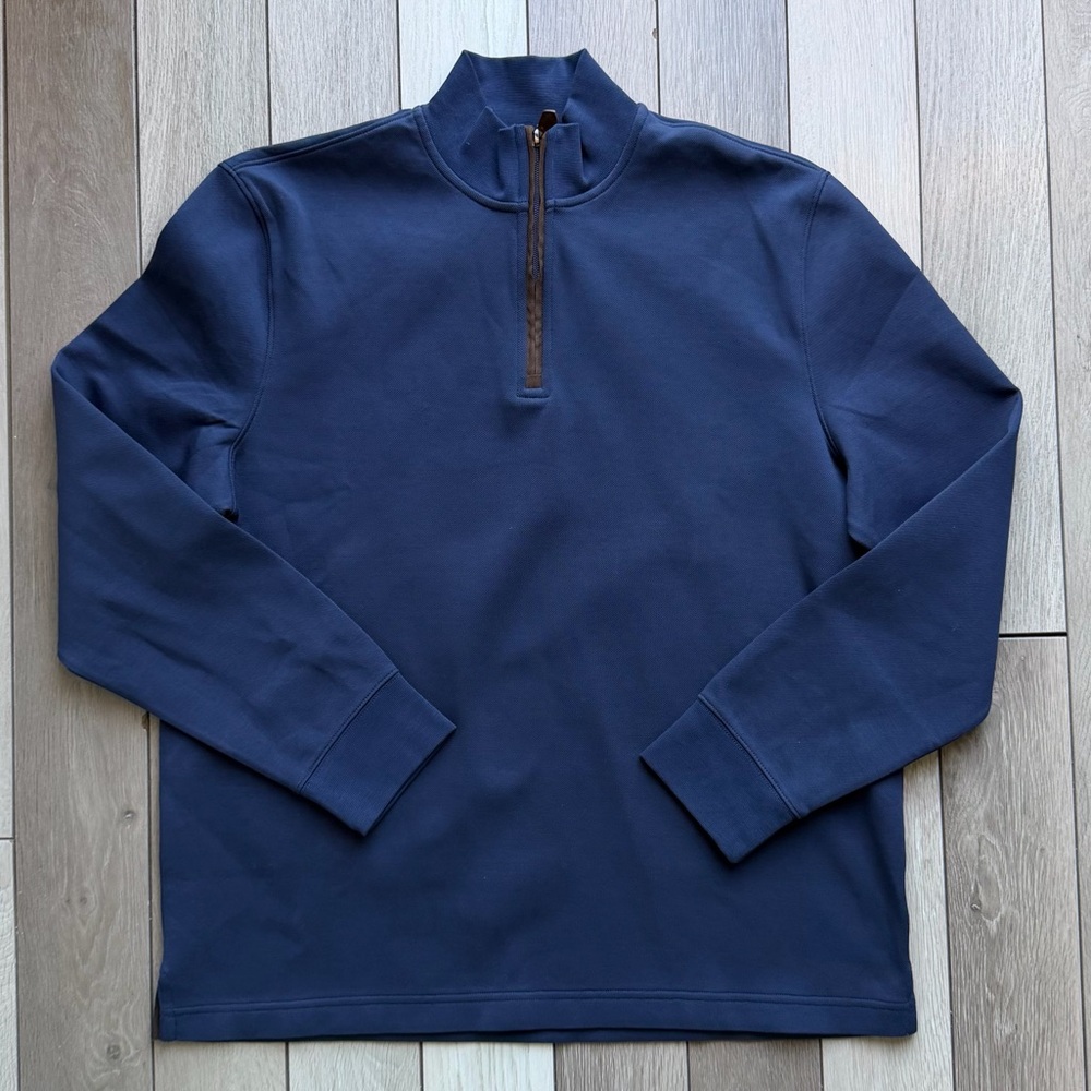 Jos. A. Bank Navy Zip-Up Sweater